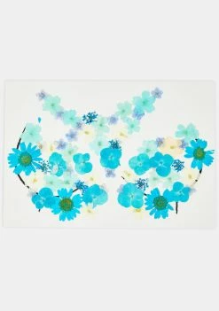 Neva Nude Blue & Green Flower Pasties Pasties & Tatts