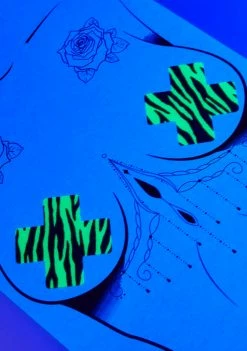 Neva Nude Rad Zeebs Neon Green Blacklight X Factor Pasties