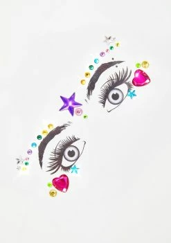 Neva Nude Iridescent Galactic Empress Face Gems