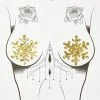Neva Nude Gold Fairy Dust Snowflake Pasties Pasties & Tatts