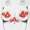 Neva Nude Red Pink Flowers Pasties