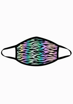 Neva Nude Zombie Zebra Reflective Face Mask
