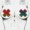 Neva Nude Kaleidoscope Eyes Rainbow Spiral X Factor Pasties