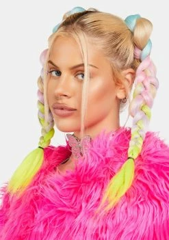 Neva Nude Multicolor Glow In The Dark Braid
