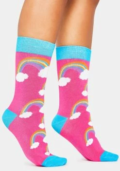 Neva Nude Somewhere Over The Rainbow Socks