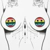 Neva Nude Rainbow Smiley Nifty Nipztix Pasties Pasties & Tatts