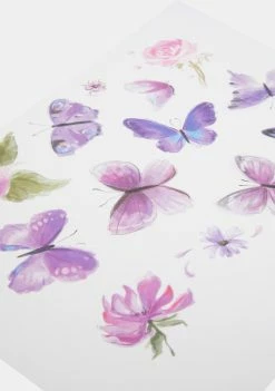 Neva Nude Pasties & Tatts Purple Butterfly Temporary Tattoos