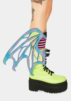 Neva Nude Drogon Iridescent Flame Shoe Wingz