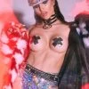Neva Nude Robo Meltdown Holographic Flame X Factor Pasties