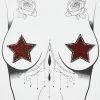 Neva Nude Rhinestone Embellished Star Pasties