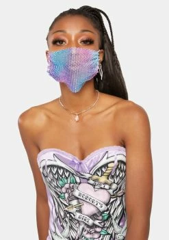 Neva Nude Face Masks Electrik Chapel Mesh Jewel Face Mask
