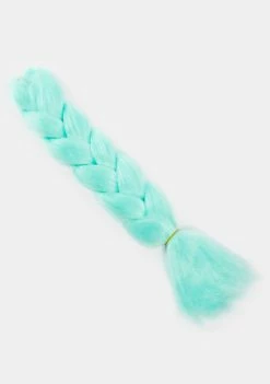 Neva Nude Light Green Glow In The Dark Braid Hair Extensions