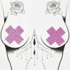 Neva Nude Pink Chunky Glitter Cross Pasties Pasties & Tatts