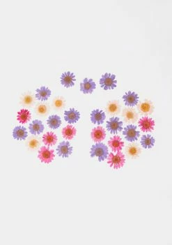 Neva Nude Pasties & Tatts Purple Pink Flowers Pasties