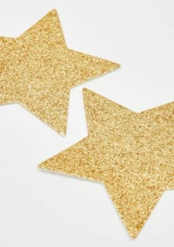 Neva Nude Gold Star Glitter Pasties