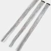 Neva Nude Silver 20" Hair Tinsel Extension 3-Pack