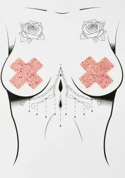 Neva Nude Super Sparkle Sun Kissed Glitter X Factor Pasties