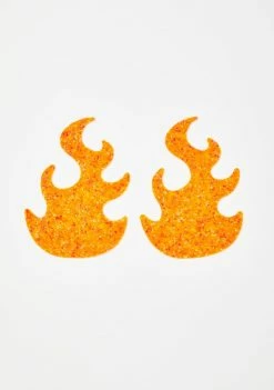 Neva Nude Flames Sparkle Orange Pasties Pasties & Tatts