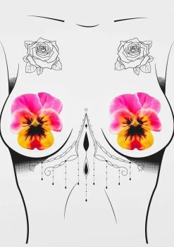 Neva Nude Hibiscus Flower Pasties 5 Neva Nude Hibiscus Flower Pasties