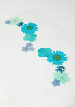 Neva Nude Blue Green Flowers Face Stickers
