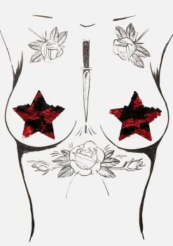 Neva Nude Sequin Star Pasties Pasties & Tatts