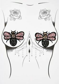 Neva Nude Pasties & Tatts Bug Life Nifty Nipztix Pasties