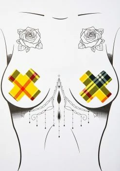 Neva Nude Charm School Cross Pasties Pasties & Tatts