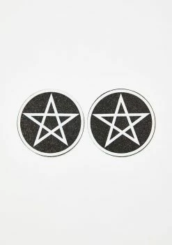 Neva Nude Wicca Pentagram Glitter Pasties