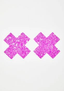 Neva Nude Party Purps Super Sparkle Cross Pasties