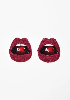 Neva Nude Cherry Poppin' Glitter Lip Pasties