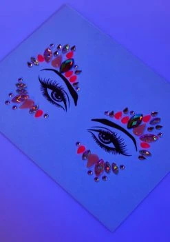 Neva Nude Face & Body Venus Pink Blacklight Crystal Face Gems