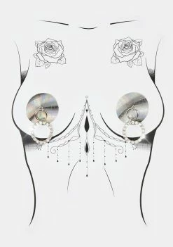 Neva Nude Pull Me Closer Holographic Reusable Pasties