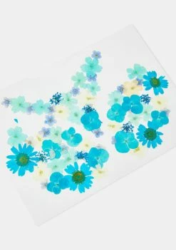 Neva Nude Blue & Green Flower Pasties Pasties & Tatts