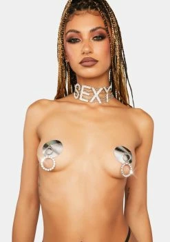Neva Nude Pull Me Closer Holographic Reusable Pasties