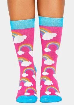 Neva Nude Somewhere Over The Rainbow Socks