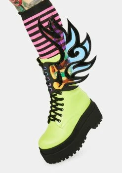 Neva Nude Belts & Harnesses Blazen Iridescent Flame Shoe Wingz