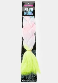 Neva Nude Multicolor Glow In The Dark Braid