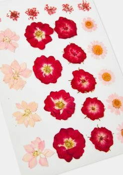 Neva Nude Pasties & Tatts Red & Pink Flower Body Sticker Set